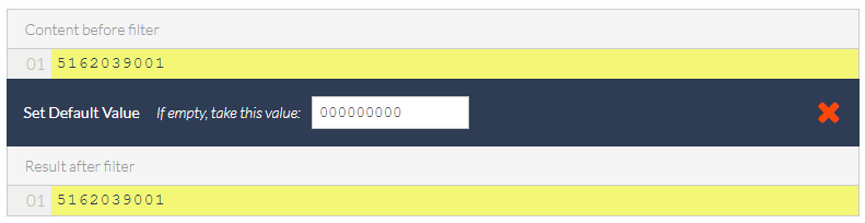Parsed phone number present so default value is not used